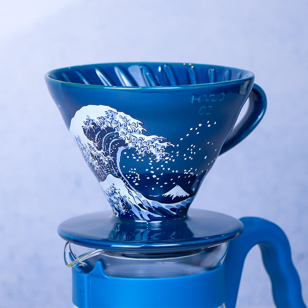 Hario V60 沖浪裏02濾杯 和服吳須色