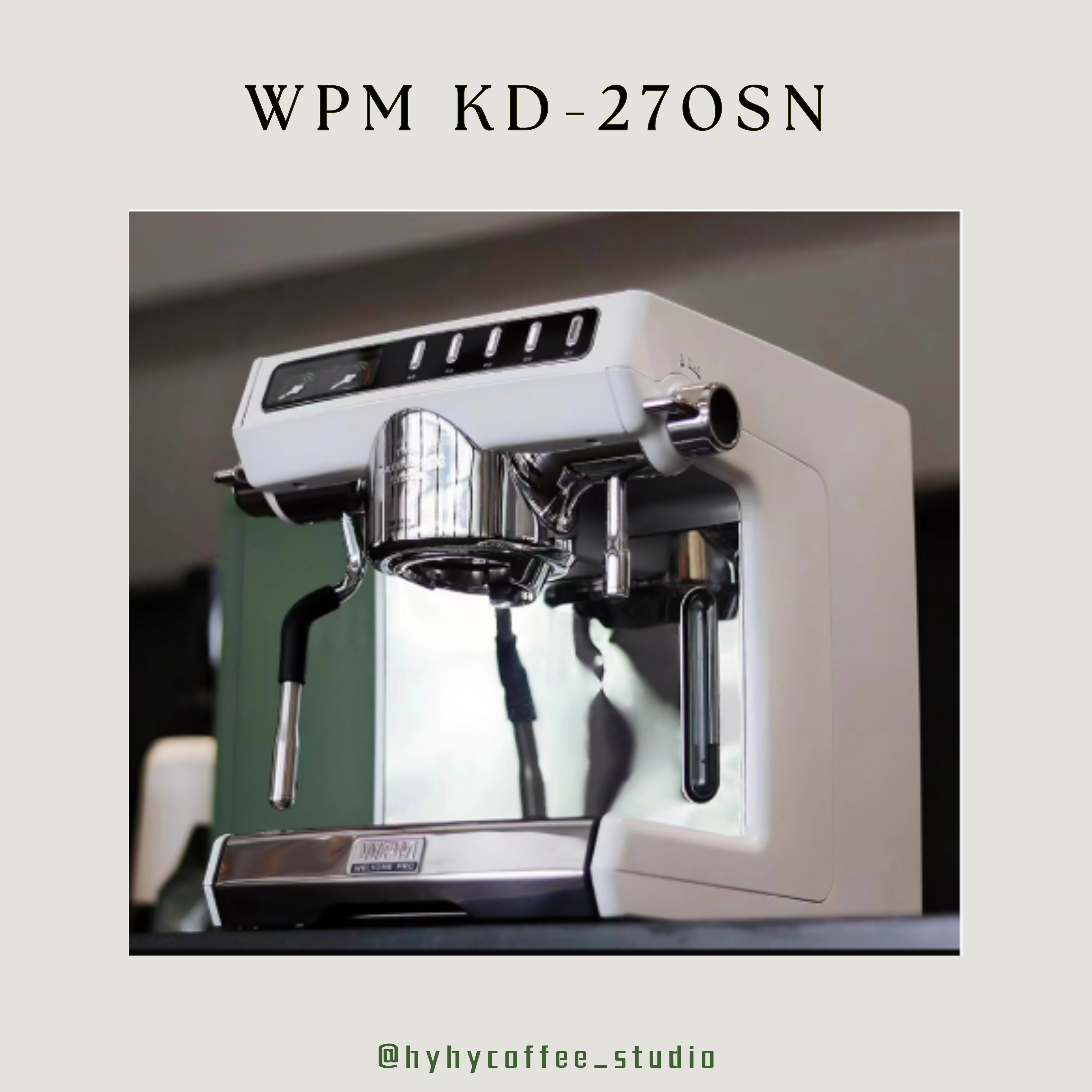 【香港電壓】WPM  KD-270SN 雙加熱塊意式咖啡機（一年保養）