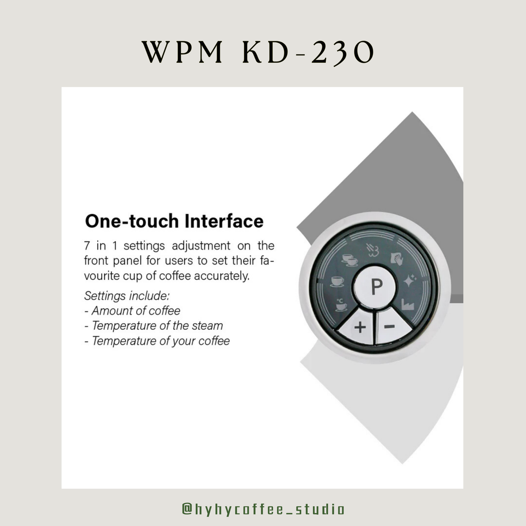 【香港電壓】WPM  KD-230 雙加熱塊意式咖啡機（一年保養）