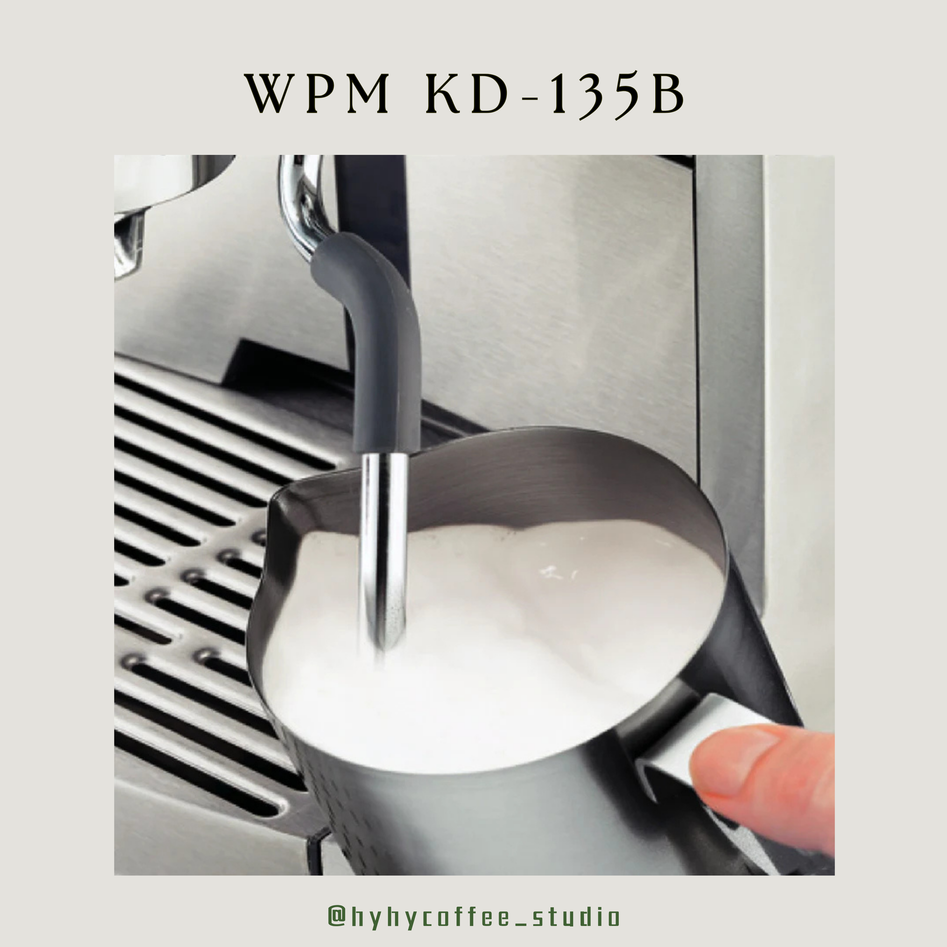 【香港電壓】WPM  KD-135B 單加熱塊意式咖啡機（一年保養）