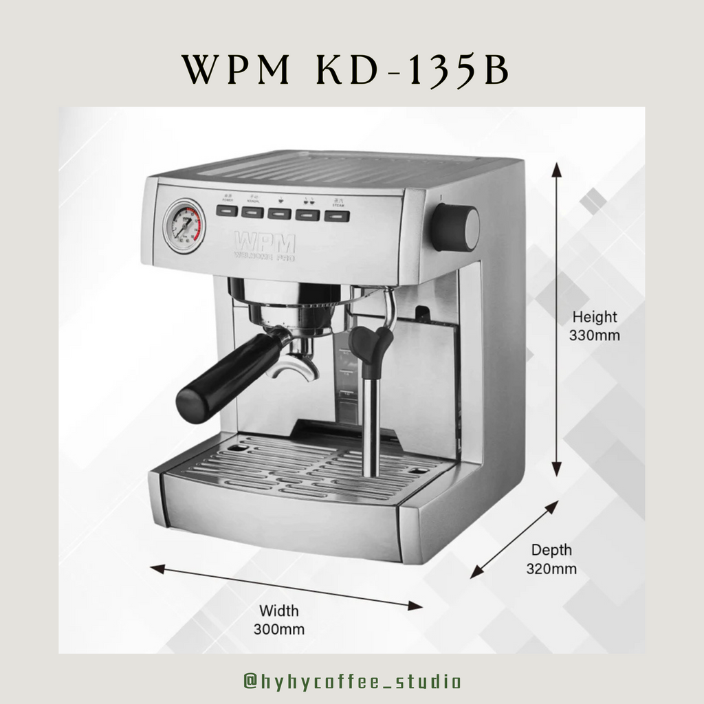 【香港電壓】WPM  KD-135B 單加熱塊意式咖啡機（一年保養）
