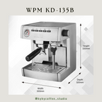 【香港電壓】WPM  KD-135B 單加熱塊意式咖啡機（一年保養）