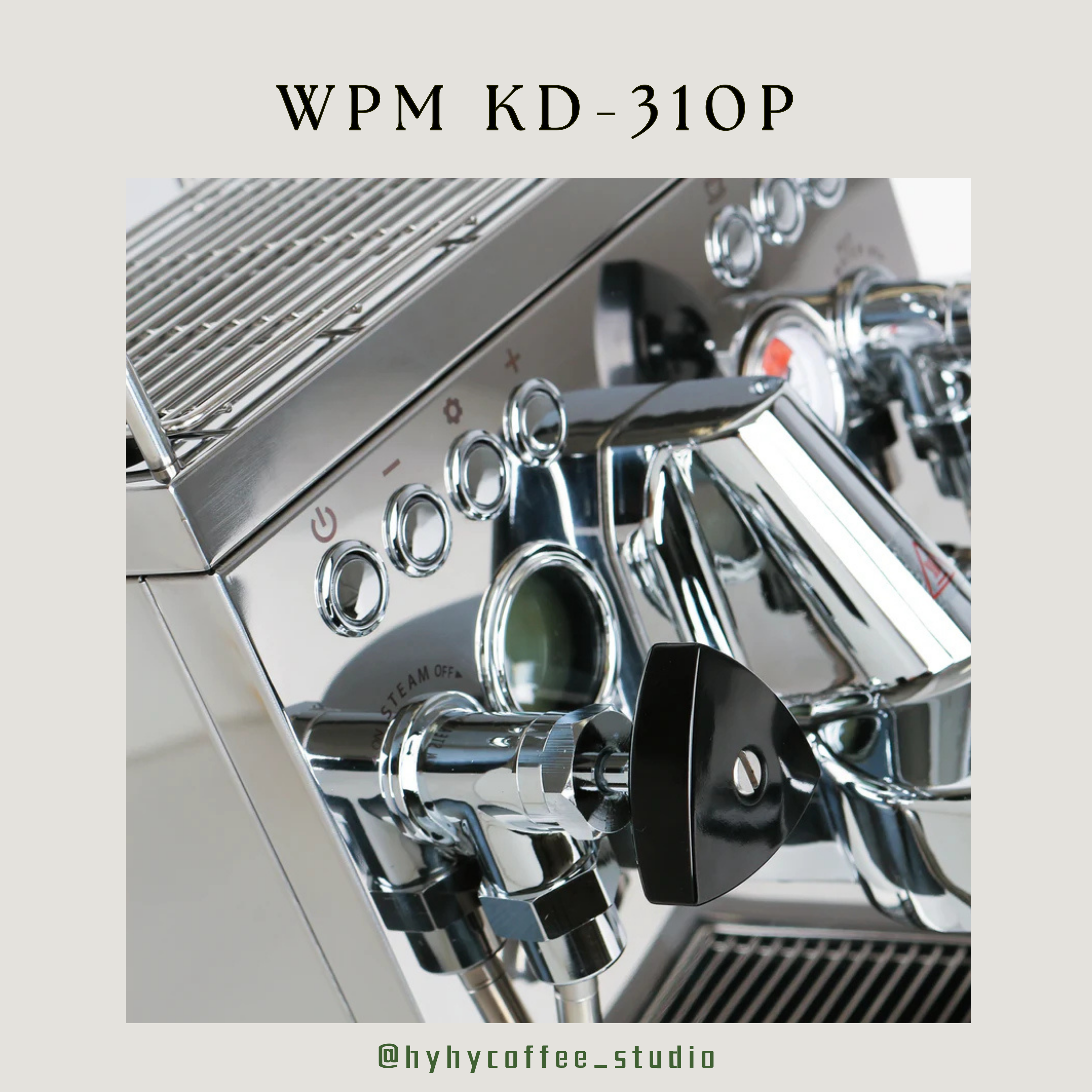 【香港電壓】WPM  KD-310P 三加熱塊義式咖啡機（一年保養）