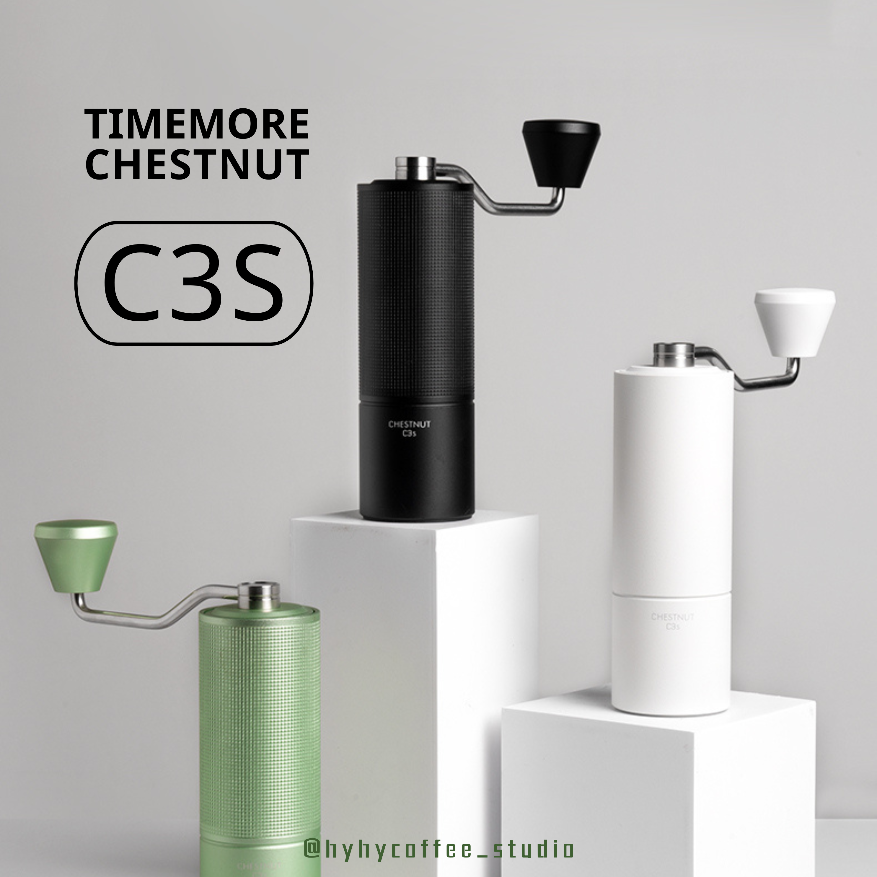 TIMEMORE 泰摩 栗子 C3s 手搖咖啡磨豆機 (三色可選)