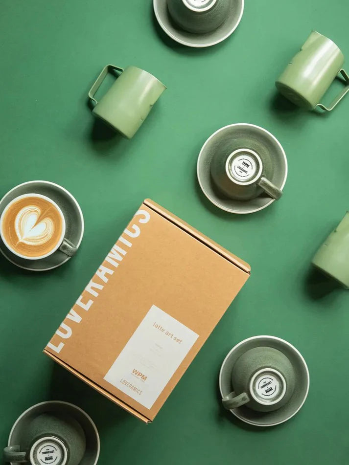 WPM x Loveramics Latte Art Set Green