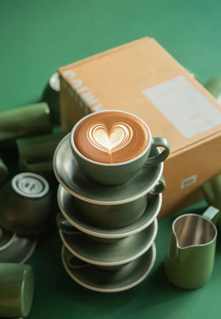 WPM x Loveramics Latte Art Set Green
