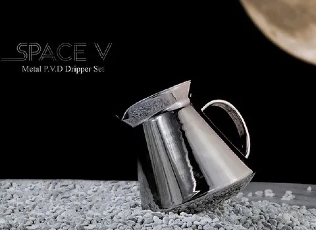 Hario V60 Space V 太空黑玻璃手沖套裝 02 (PVD Dripper Set)
