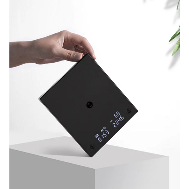 Timemore 黑鏡Mini咖啡電子磅帶流速 義式手沖兩用--黑/白